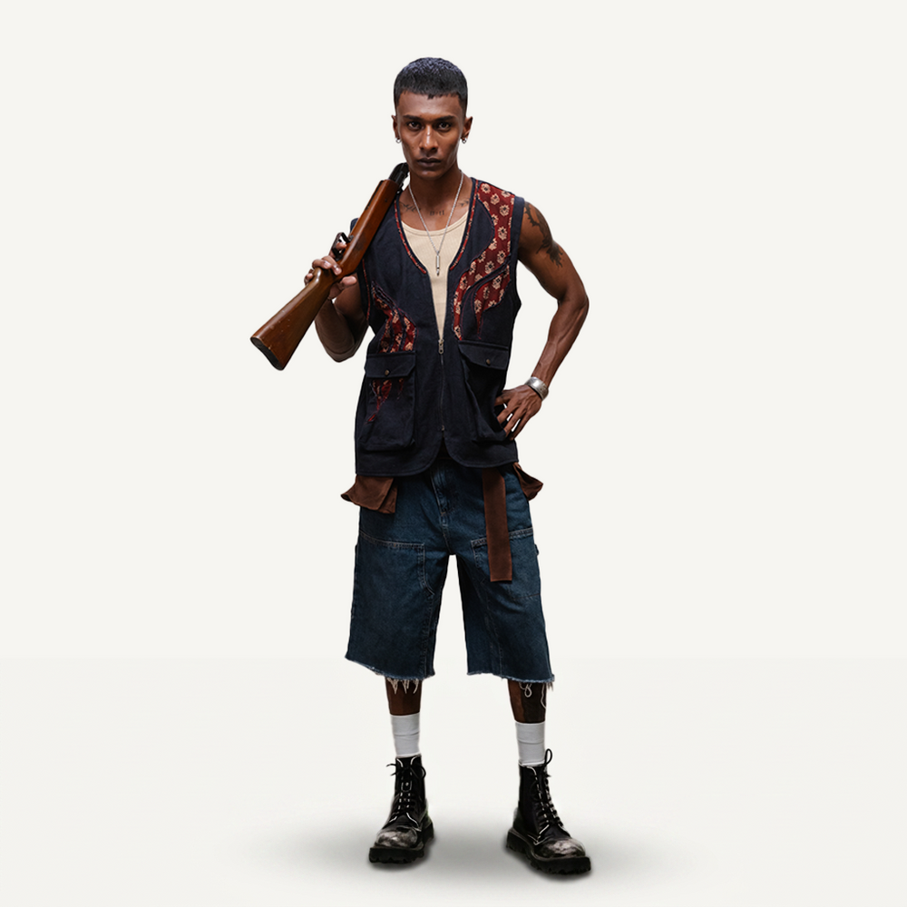 Bagh Utility Vest — full look