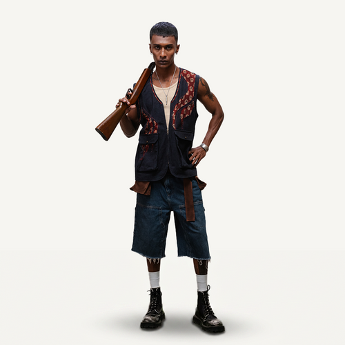 Bagh Utility Vest — full look