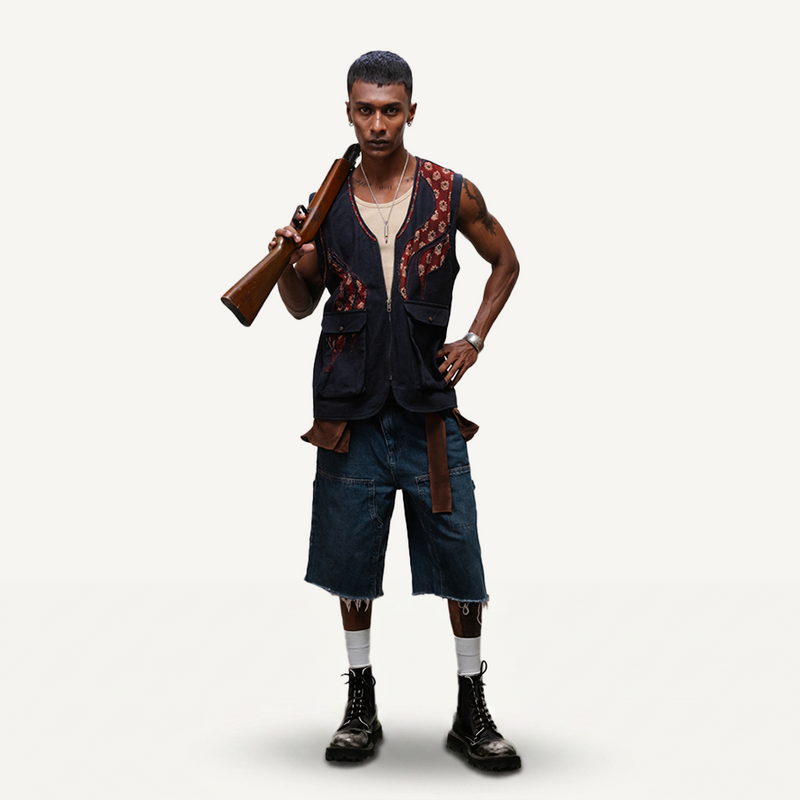 Bagh Utility Vest — full look