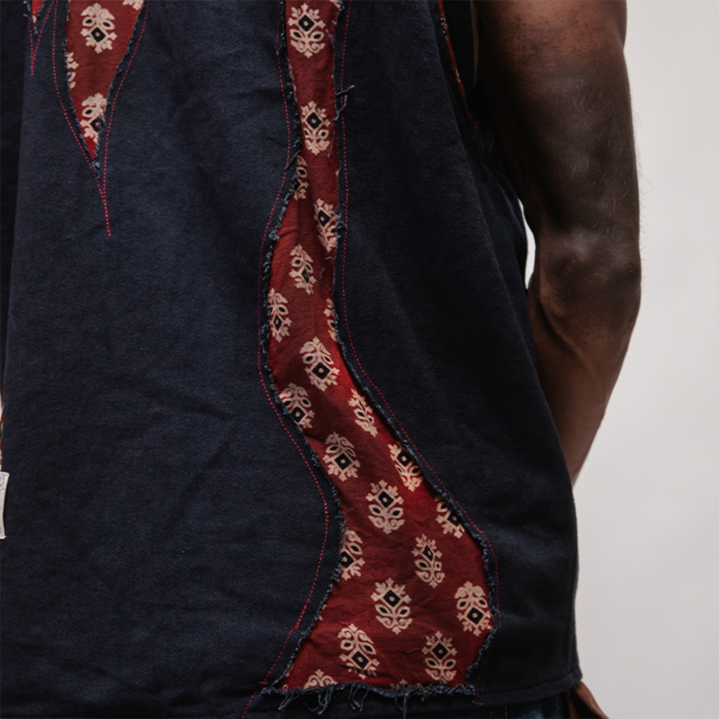 Bagh Utility Vest — cargo pocket detail