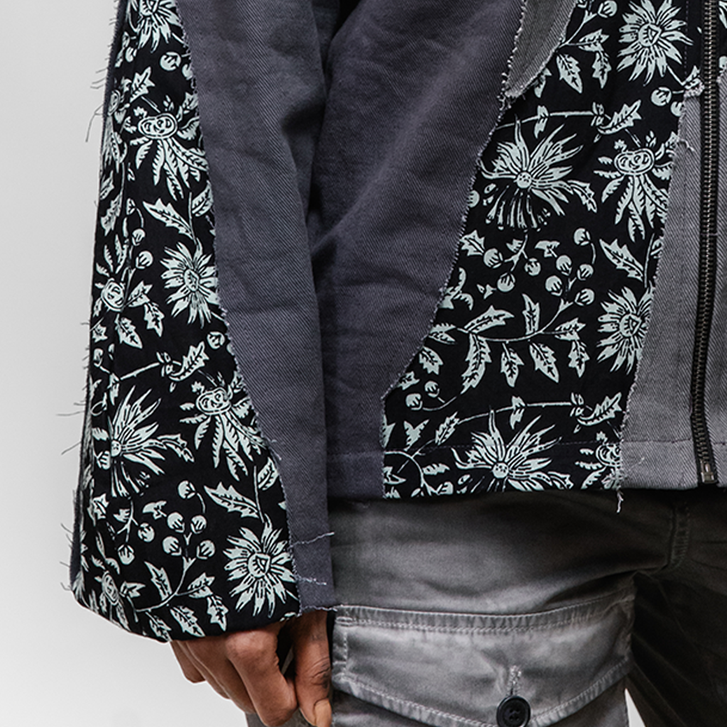 Bhaalu Jacket — shoulder cording detail