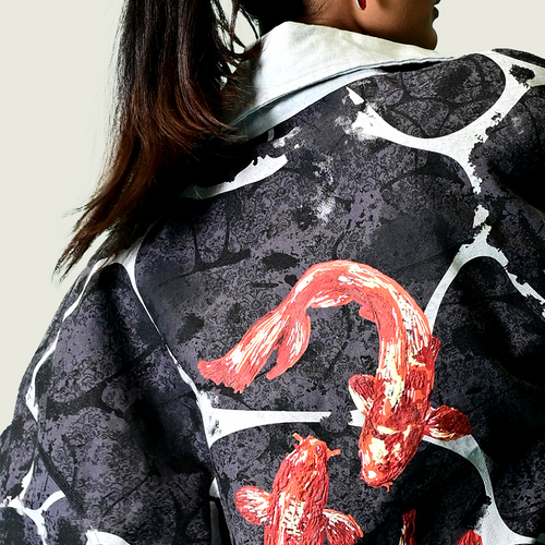 Coala Float Jacket — Nazneen embroidery detail