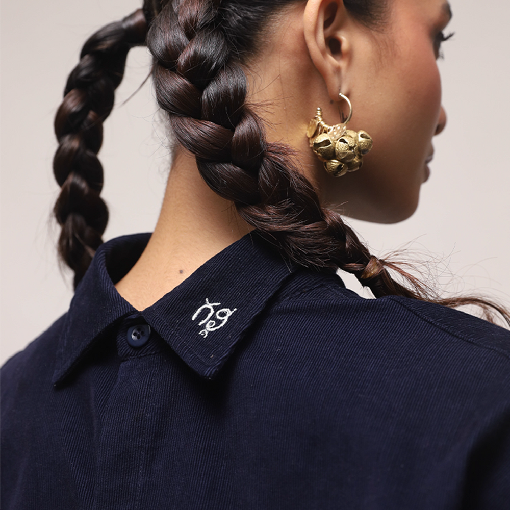 Doordarshan Shirt — Kashmiri aari back patch