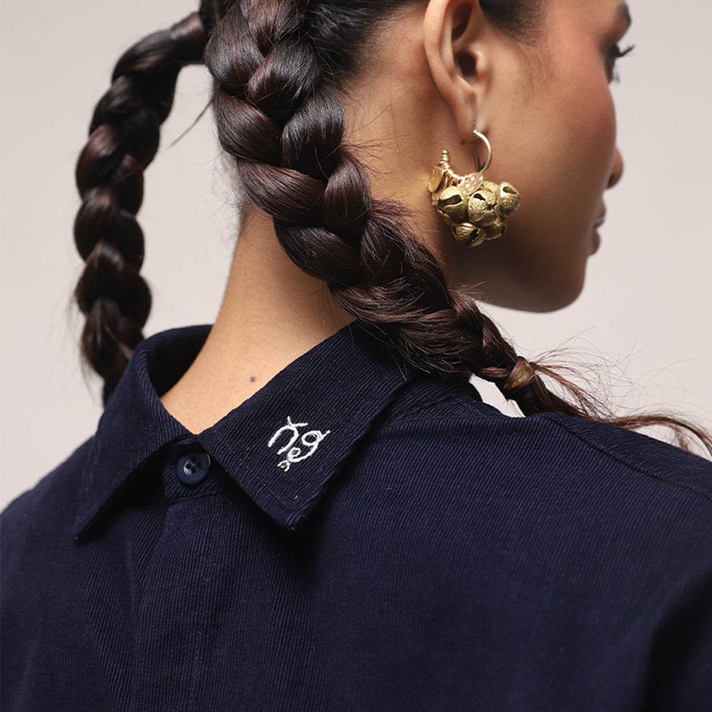 Doordarshan Shirt — Kashmiri aari back patch