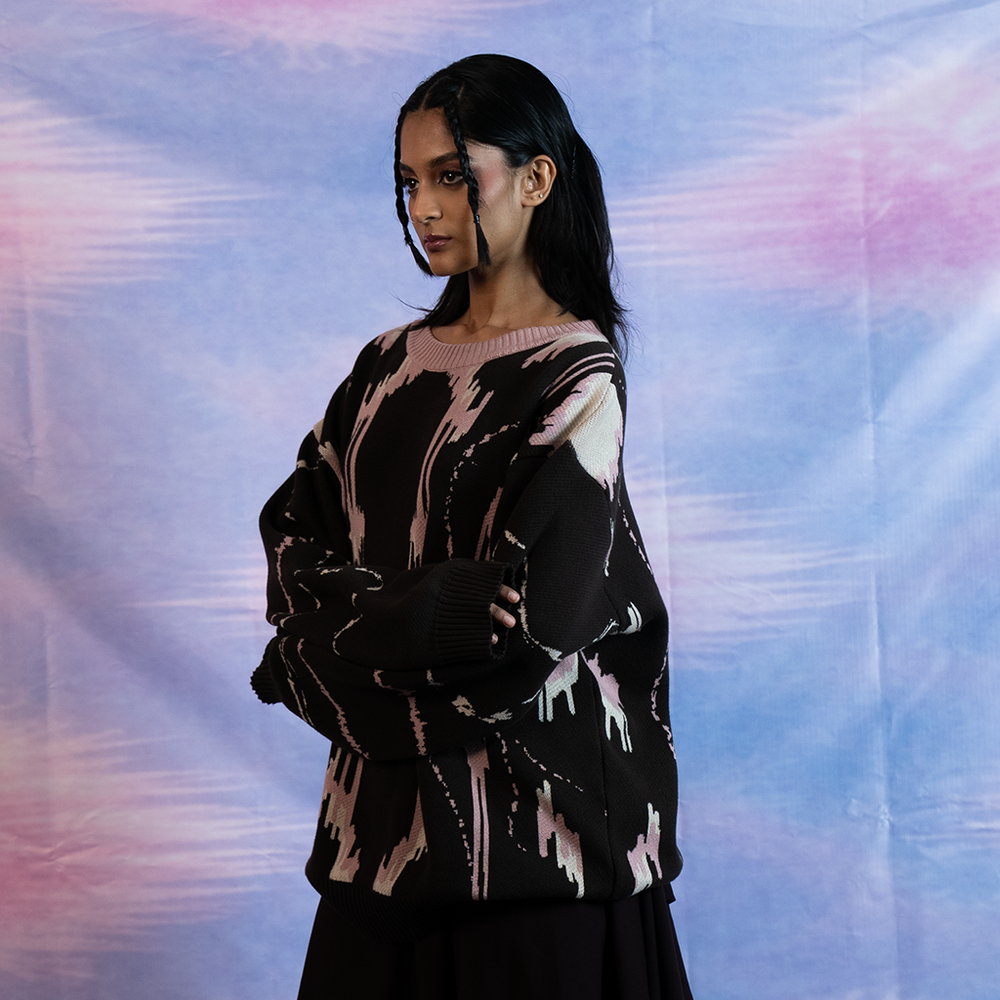 Pocham Pink Knit — mid shot