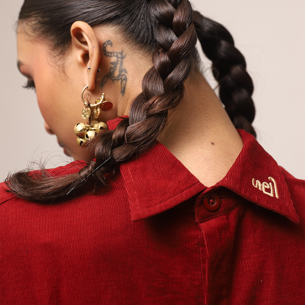 Mirchi Shirt — Kashmiri aari back patch